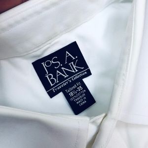 Jos. A. Bank Shirts - Jos A Bank White Tailored Fit Dress Shirt 16.5-35 Jos. A. Bank Shirts - Jos A Bank White Tailored Fit Dress Shirt 16.5-35